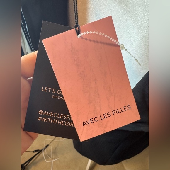 NWT Avec Les Filles Womens Contrast Trim Mini Sheath Dress Black Cream Size L - Picture 8 of 8